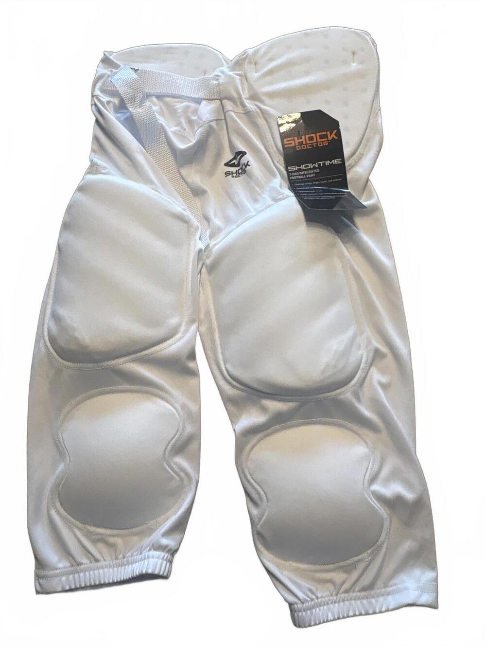 New Youth X Large Shock Doctor Padded Football Girdle Pants White XL Boys Kids